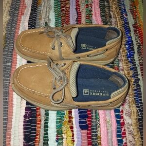 Sperry Kids Tan Boat Shoes